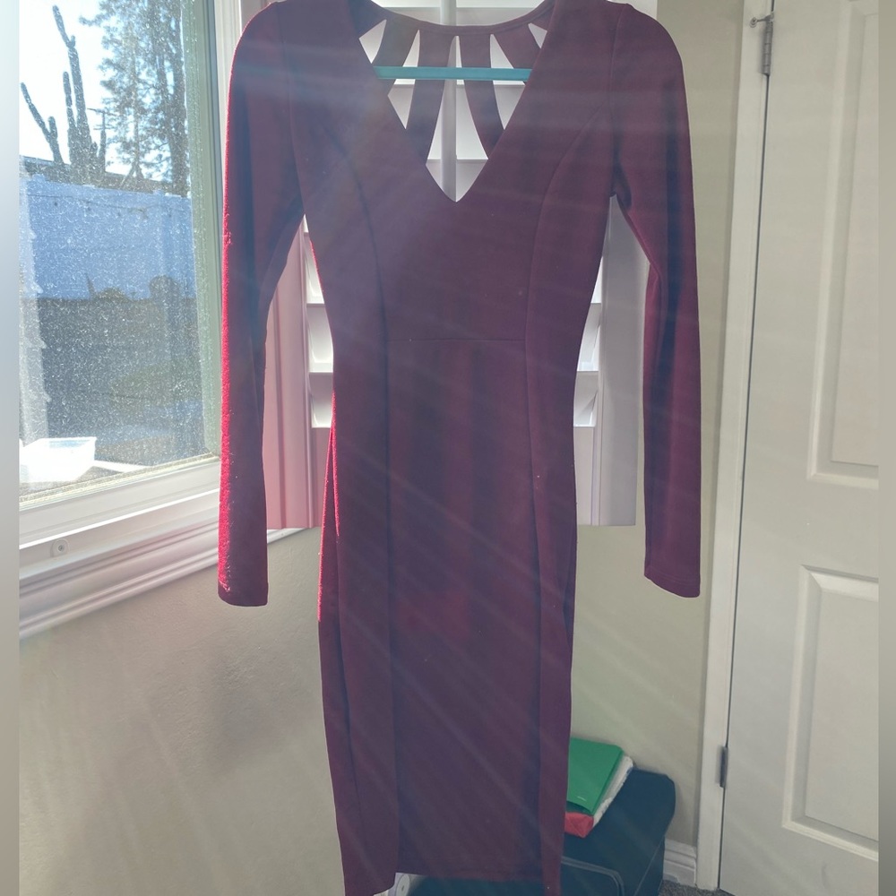 Windsor Maroon Cocktail Dress